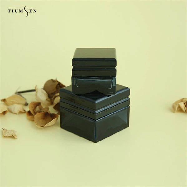 Matte Black Cosmetic Containers