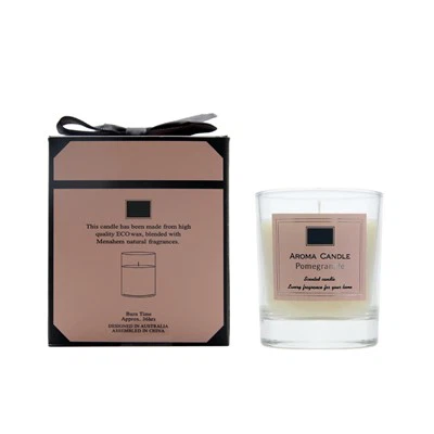 Barattoli di candela decorativi in ​​vetro